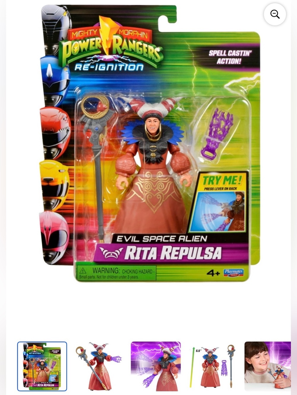 Power Rangers Re-Ignition Rita Repulsa Action Figure NWT